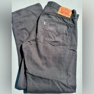 Levi's Gray Straight Jeans with Classic Design 33x30